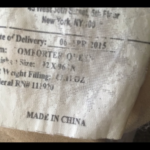 Gold beige print comforter - Picture 7 of 7